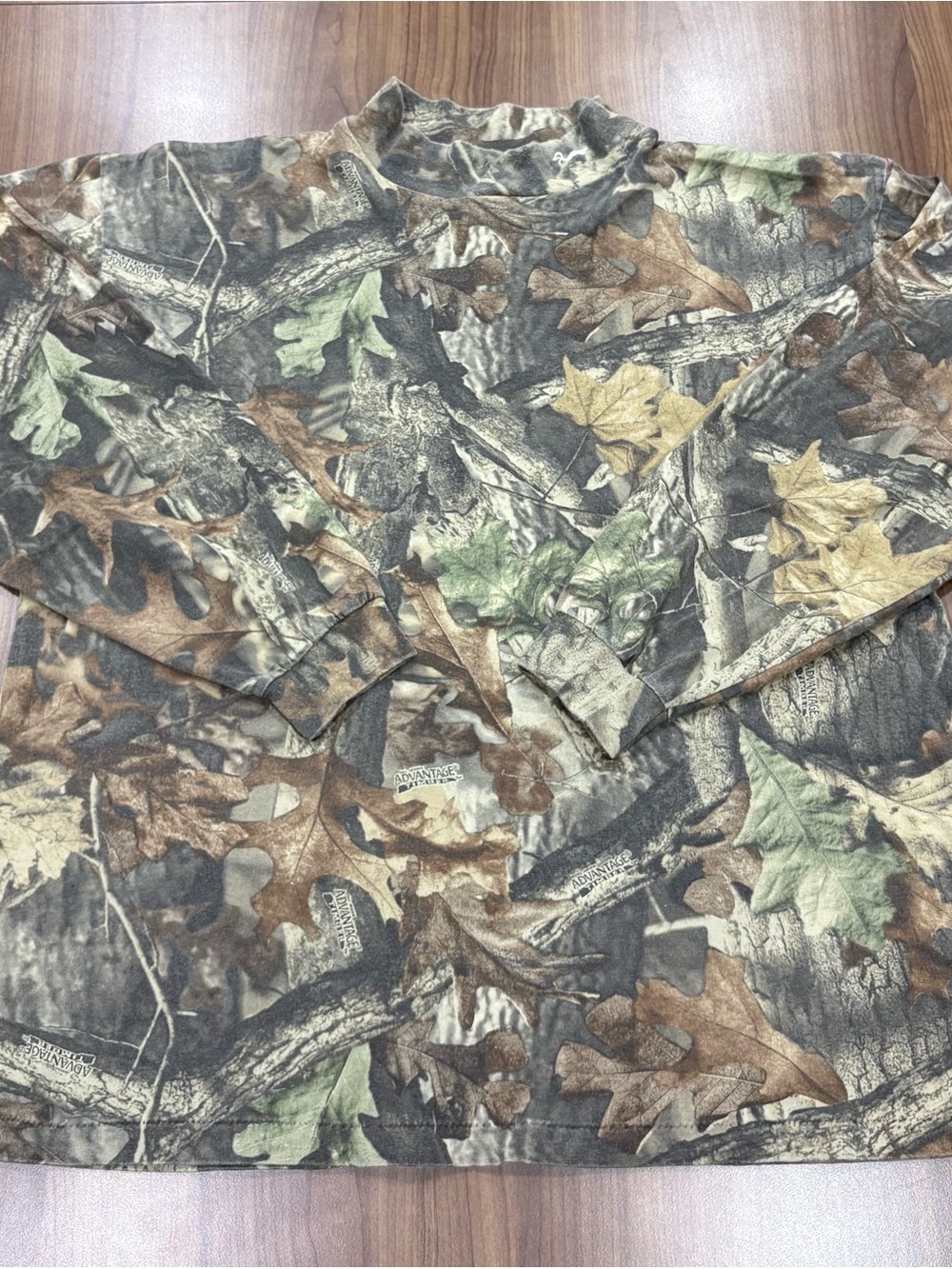 Vintage 90s Duxbak Advantage Timber Camo Long Sleeve Shirt Size XL